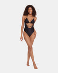 SHINE BRIGHT ONE PIECE SWIMSUIT RAVEN  Famous | Online Store