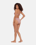 CHEVRON SHINE BIKINI BOTTOM PURPLE