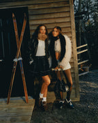 MADISON FAUX FUR BLACK LEATHER  Famous | Online Store