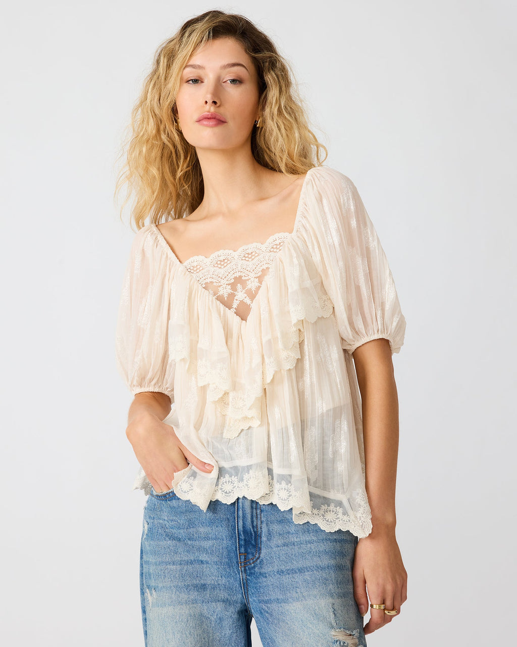 VICKIE TOP CREAM  Famous | Online Store
