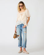 VICKIE TOP CREAM  Famous | Online Store