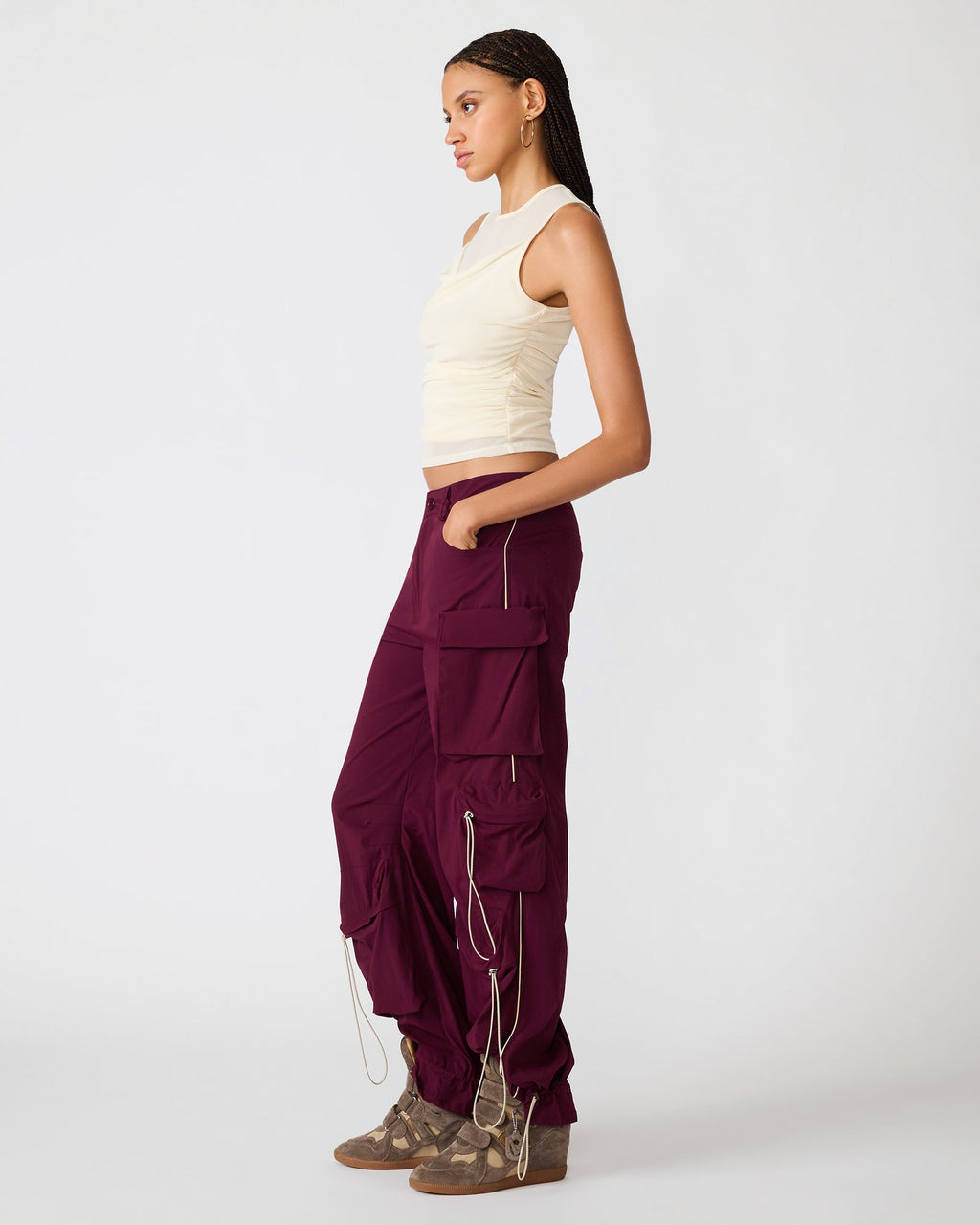 ROMAN KNIT TOP CREAM  Famous | Online Store