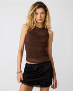 ROMAN KNIT TOP WALNUT  Famous | Online Store
