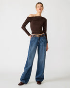 RYDER KNIT TOP WALNUT  Famous | Online Store