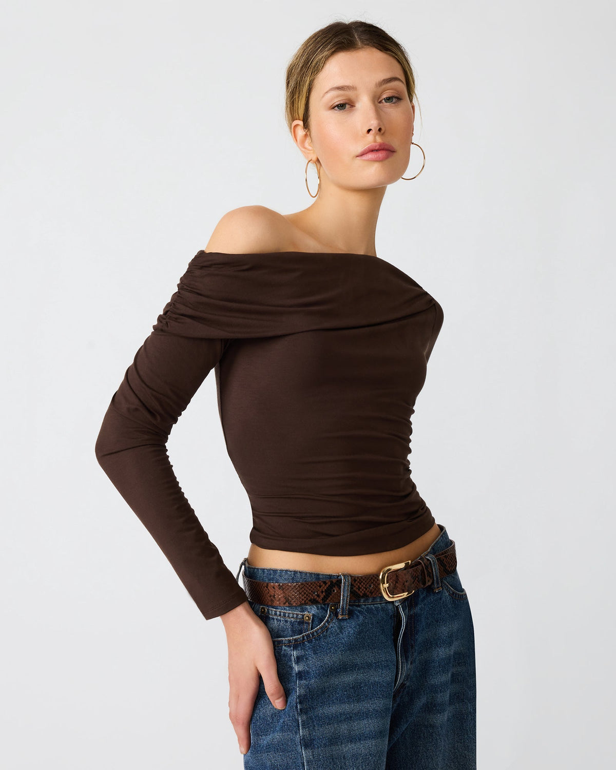 RYDER KNIT TOP WALNUT  Famous | Online Store