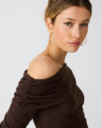 RYDER KNIT TOP WALNUT  Famous | Online Store