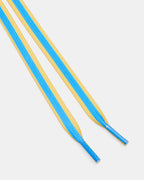 SHOE LACES AND CHARMS BLUE/YELLOW  Famous | Online Store