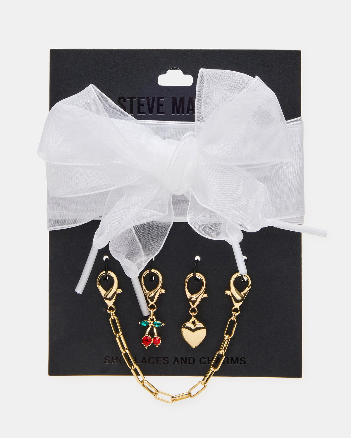 SHOE LACES AND CHARMS WHITE  Famous | Online Store