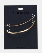HERRINGBONE CHAIN ANKLET SET GOLD  Famous | Online Store