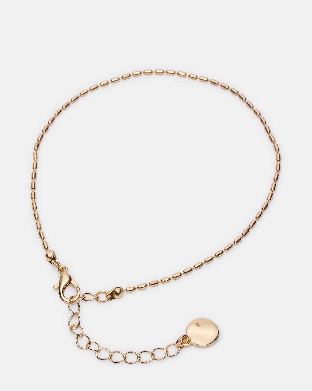 HERRINGBONE CHAIN ANKLET SET GOLD  Famous | Online Store
