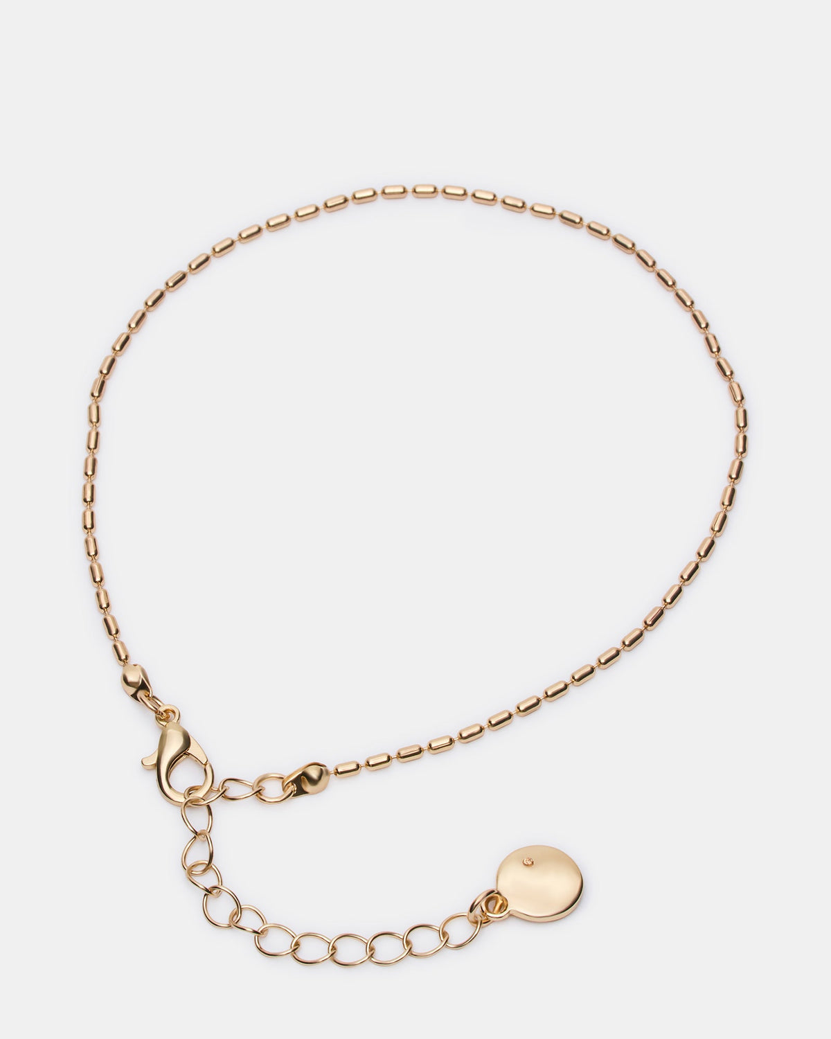 HERRINGBONE CHAIN ANKLET SET GOLD  Famous | Online Store