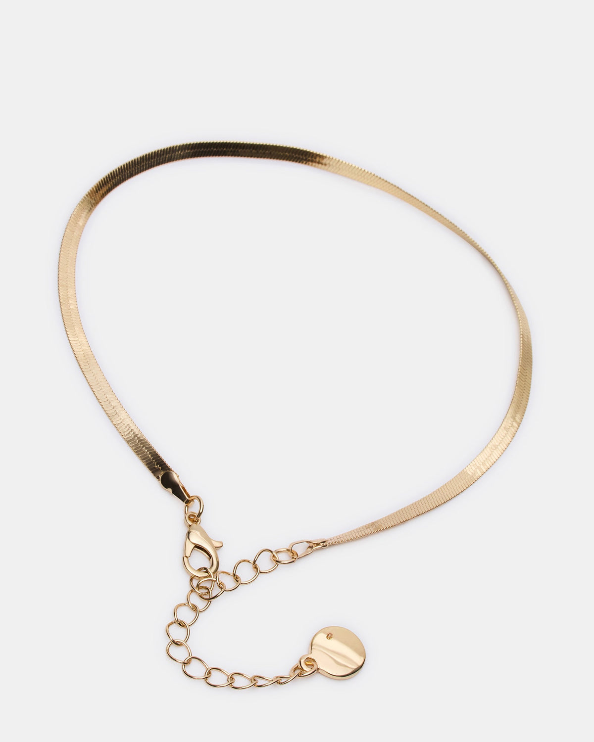 HERRINGBONE CHAIN ANKLET SET GOLD  Famous | Online Store