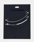 HERRINGBONE CHAIN ANKLET SET SILVER  Famous | Online Store