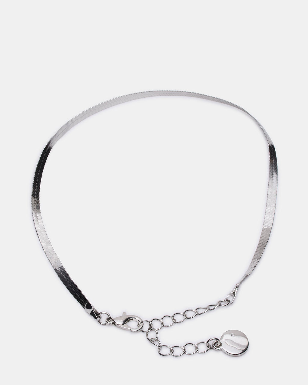 HERRINGBONE CHAIN ANKLET SET SILVER  Famous | Online Store