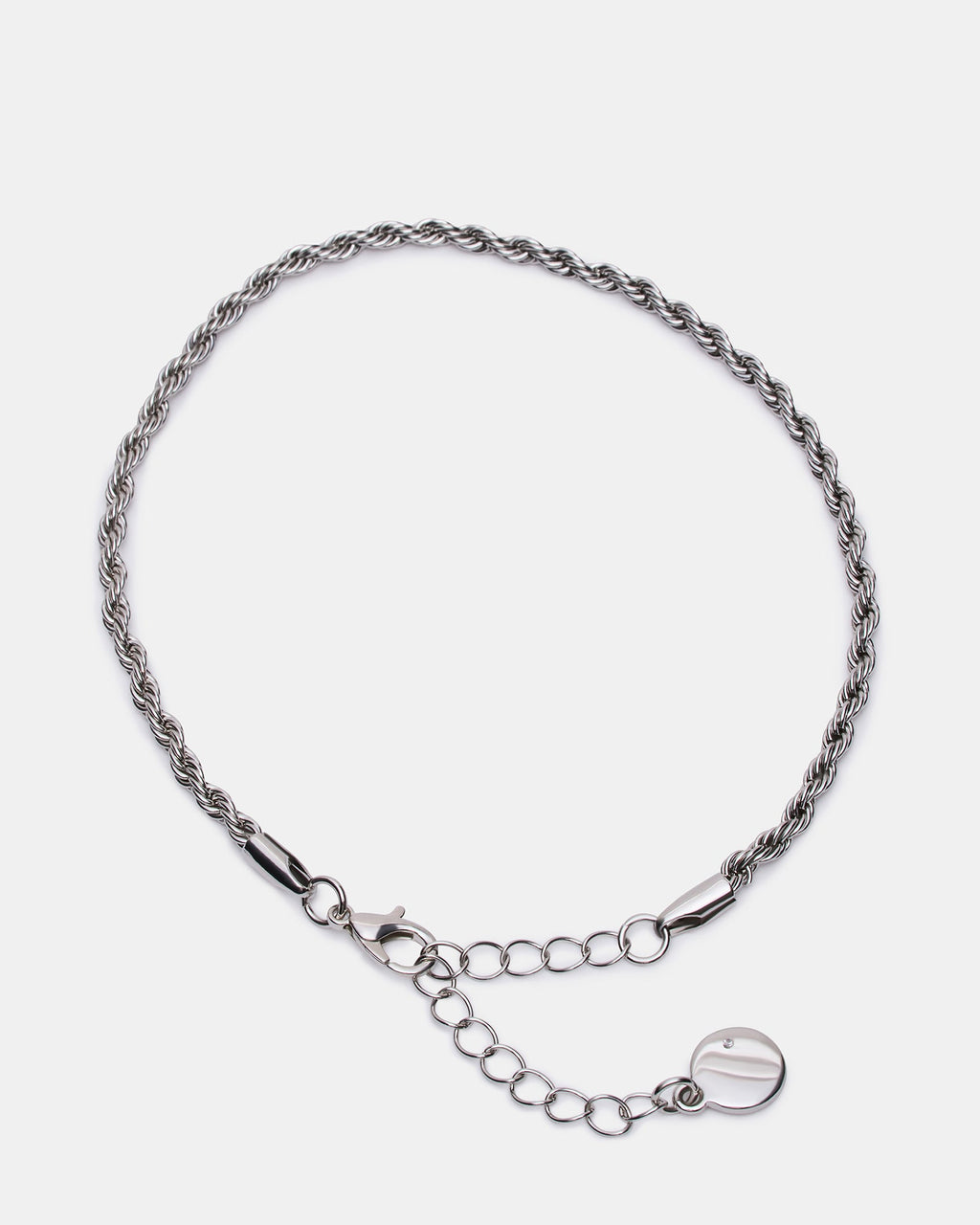 ROPE CHAIN ANKLET SILVER  Famous | Online Store