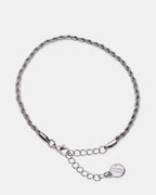 ROPE CHAIN ANKLET SILVER  Famous | Online Store