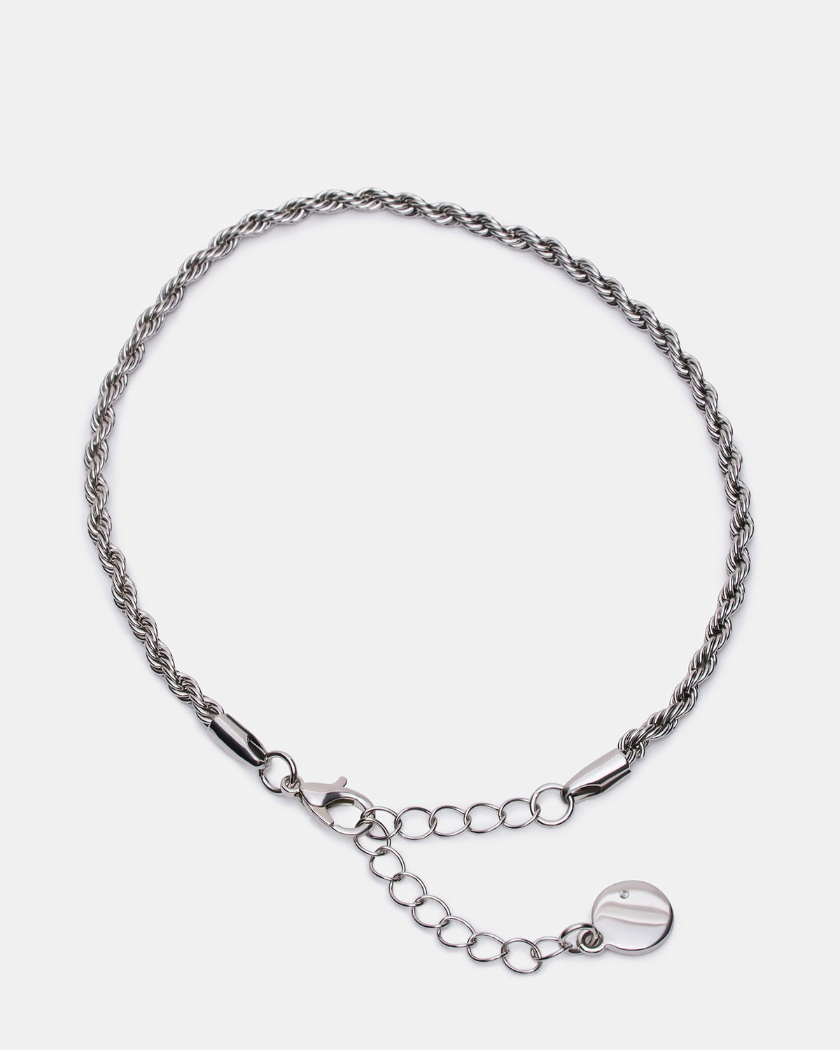 ROPE CHAIN ANKLET SILVER  Famous | Online Store