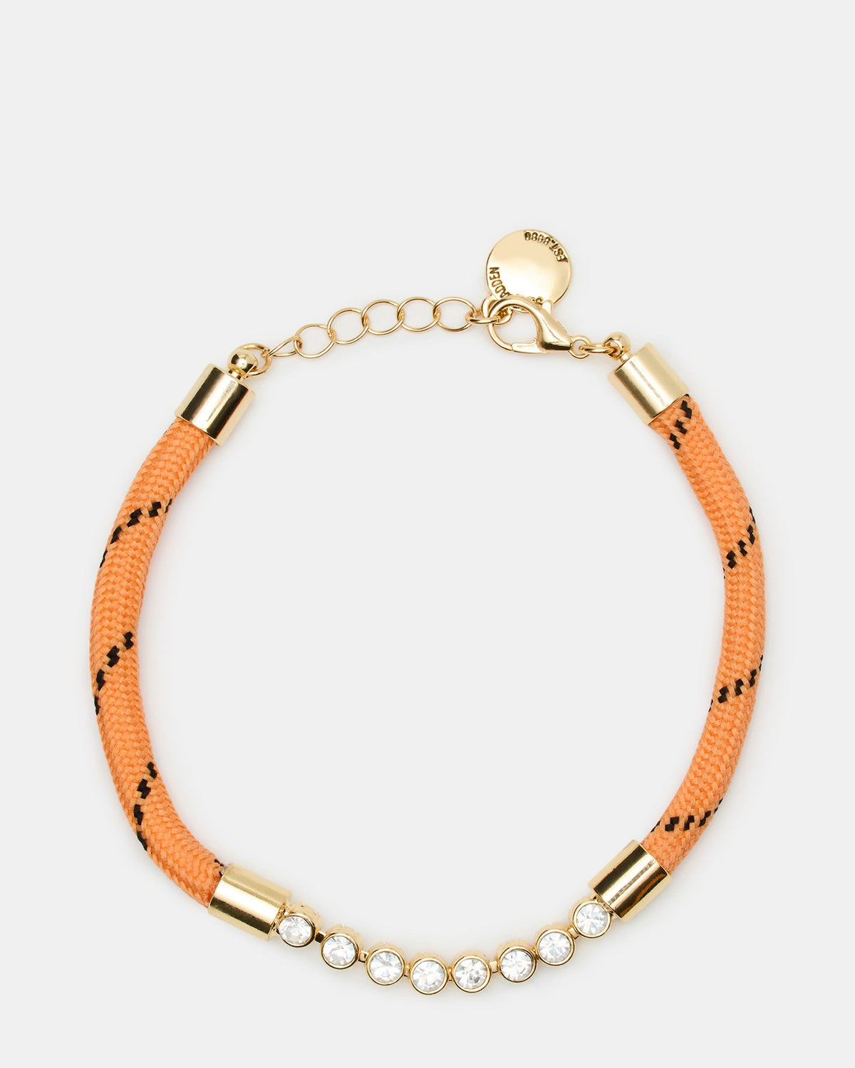 PAVE CORD ANKLET ORANGE  Famous | Online Store