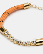 PAVE CORD ANKLET ORANGE  Famous | Online Store