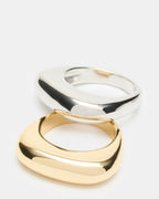 PUFFY RING SET GOLD MULTI  Famous | Online Store