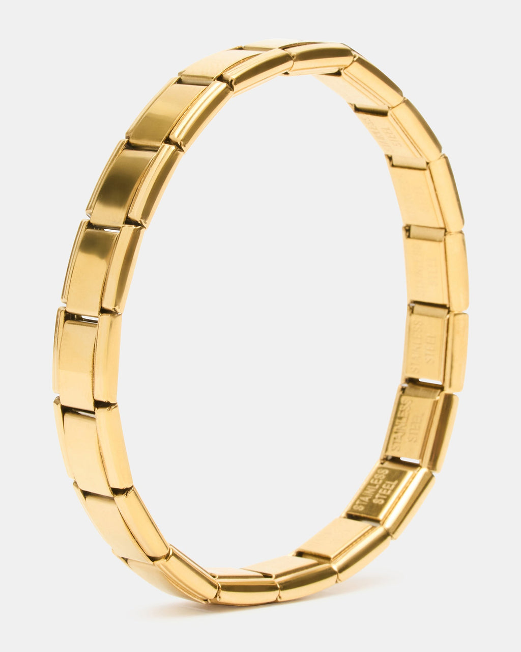 LINK STRETCH BRACELET GOLD  Famous | Online Store
