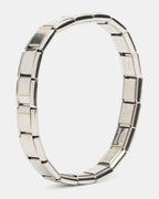 LINK STRETCH BRACELET SILVER  Famous | Online Store