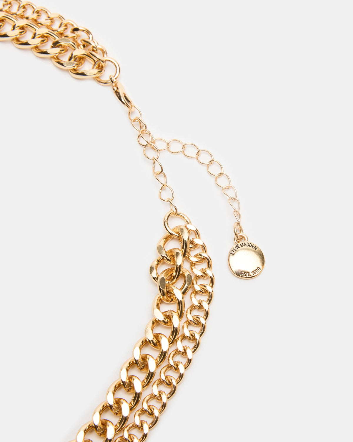 MULTI-ROW LINK CHAIN NECKLACE GOLD  Famous | Online Store