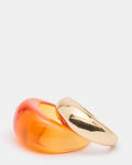 RESIN RING SET BROWN  Famous | Online Store