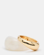 RESIN RING SET NATURAL  Famous | Online Store
