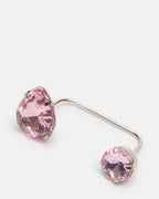 CRYSTAL TOE RING PINK
