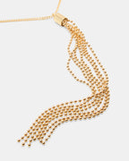 TASSEL NECKLACE GOLD  Famous | Online Store