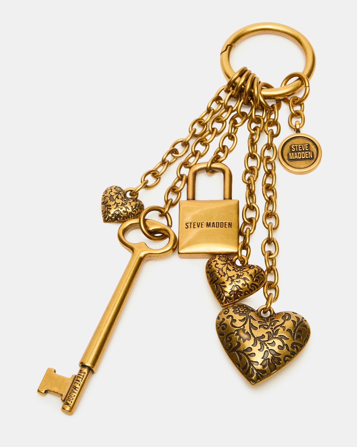 TOKEN BAG CHARM GOLD  Famous | Online Store