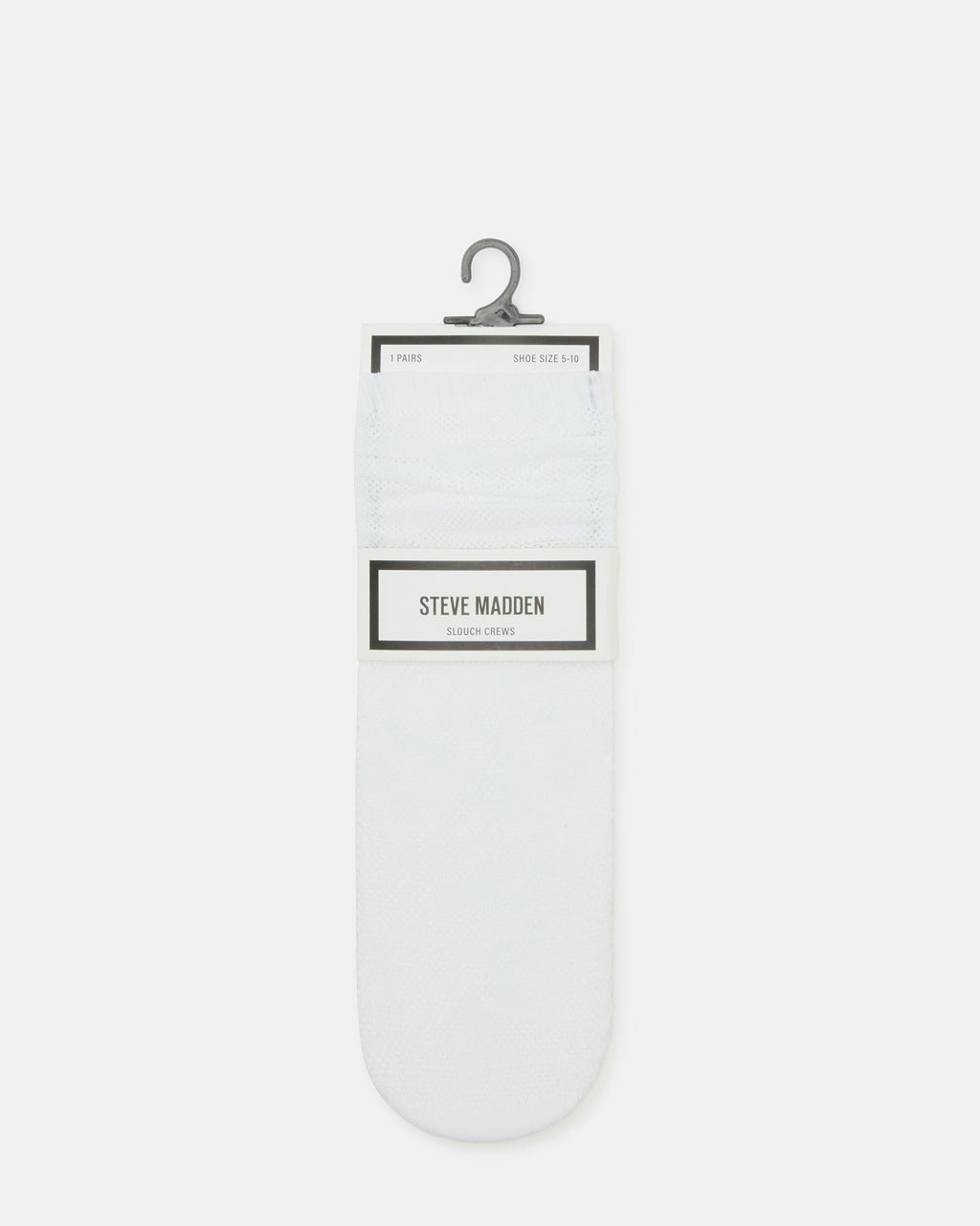 FISHNET SLOUCHY CREW SOCKS WHITE  Famous | Online Store