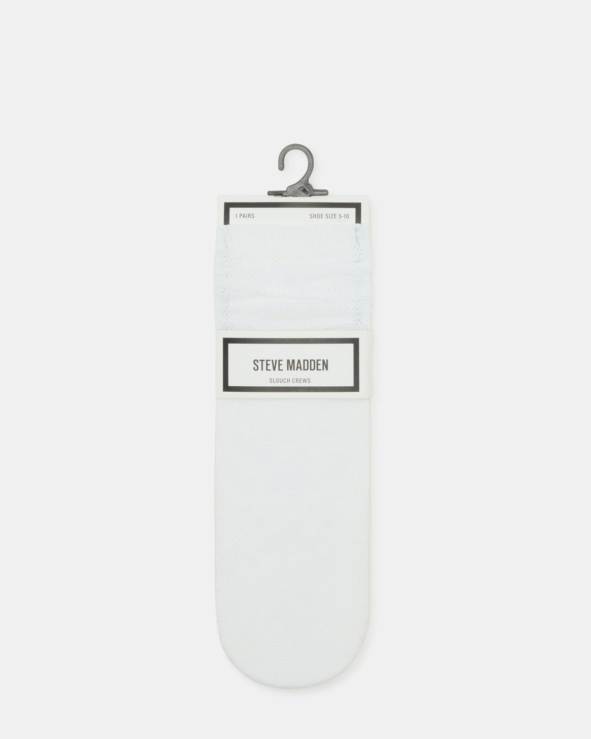 FISHNET SLOUCHY CREW SOCKS WHITE  Famous | Online Store