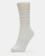 FISHNET SLOUCHY CREW SOCKS WHITE  Famous | Online Store