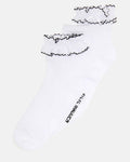 2 PACK AVA RUFFLE SOCKS WHITE
