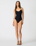 SLEEK 'N CHIC ONE PIECE SWIMSUIT BLACK  Famous | Online Store