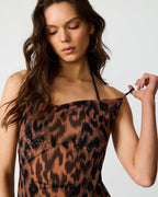 STATIC LEOPARD BIKINI COVER-UP NATURAL  Famous | Online Store