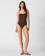 STATIC LEOPARD ONE PIECE SWIMSUIT  Famous | Online Store