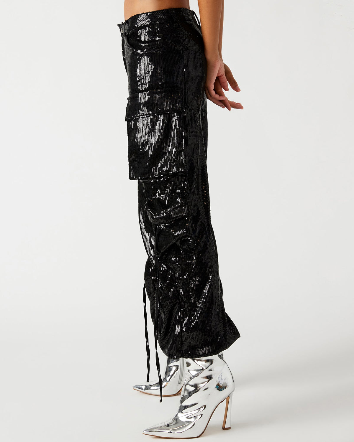 DUO SEQUIN PANT BLACK  Famous | Online Store