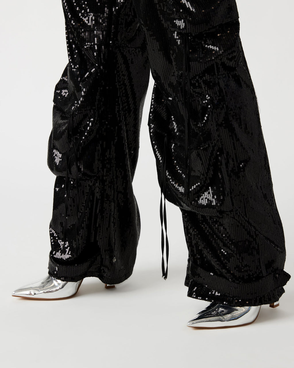 DUO SEQUIN PANT BLACK  Famous | Online Store