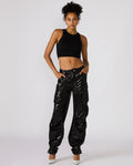 DUO SEQUIN PANT BLACK  Famous | Online Store
