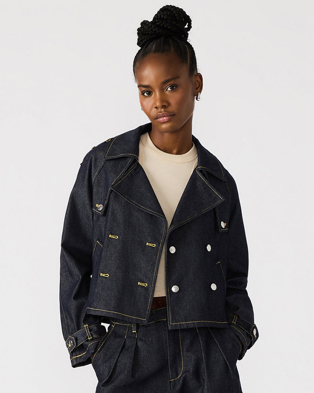 SIRUS DENIM JACKET INDIGO  Famous | Online Store