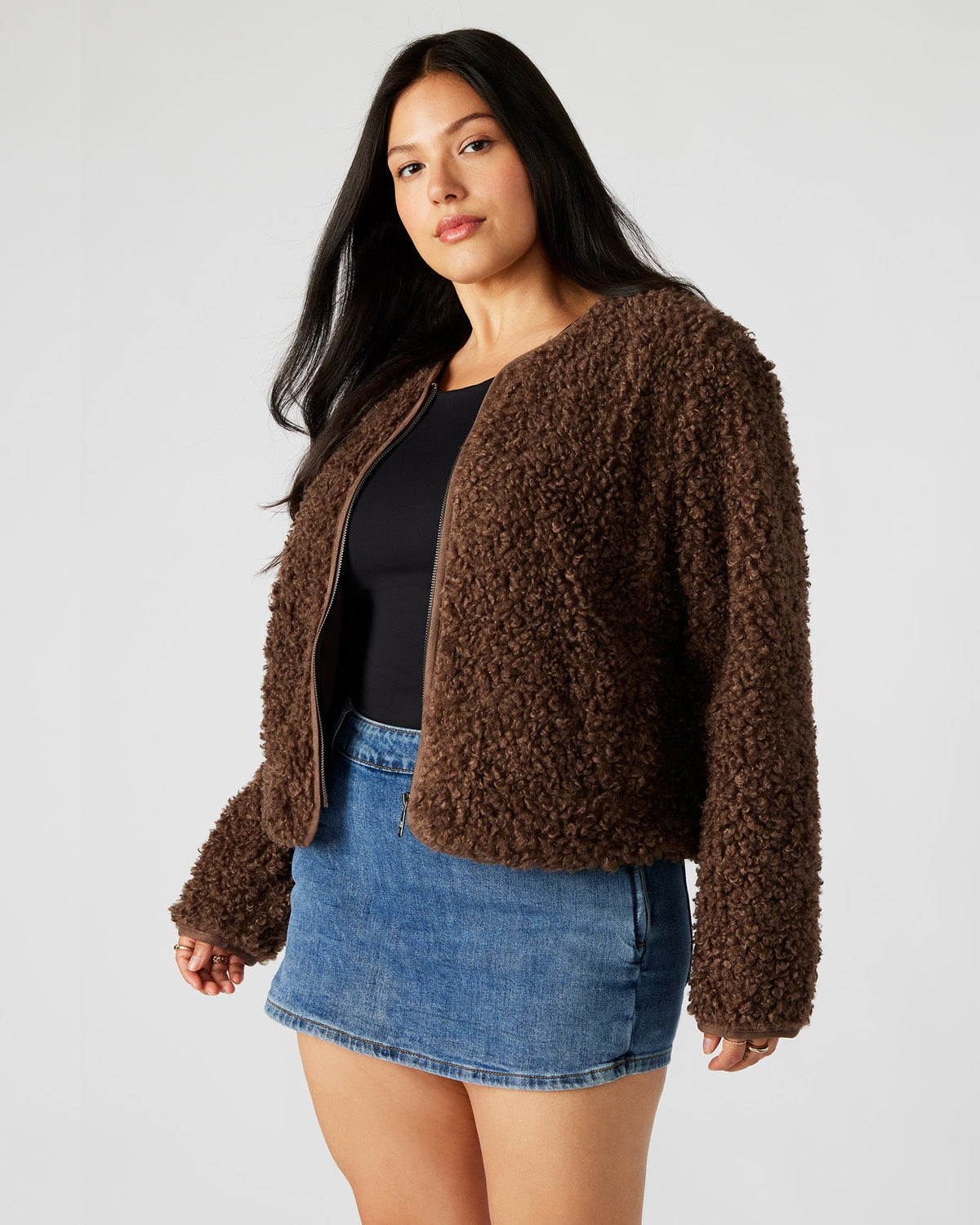 TEDDY JACKET BROWN  Famous | Online Store