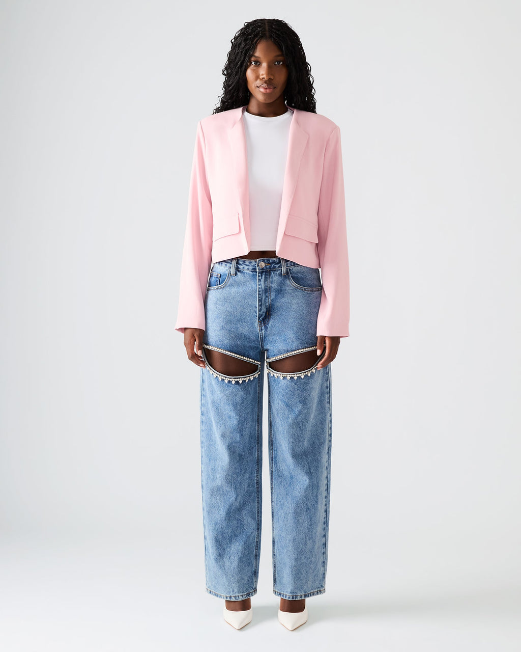 SERENEA BLAZER POWDER PUFF  Famous | Online Store