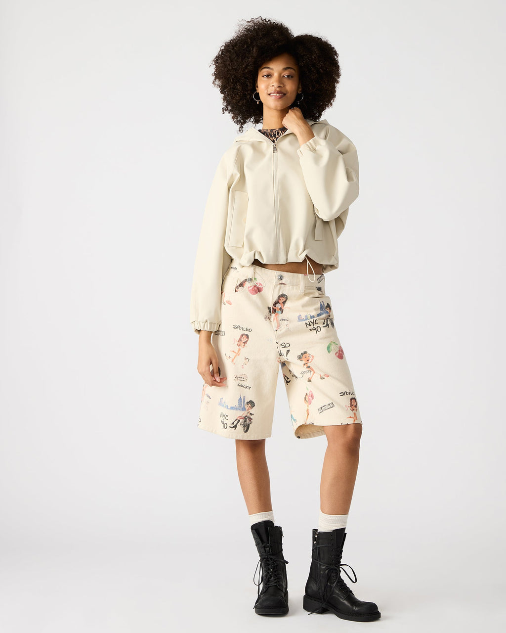 LUMI JACKET BONE  Famous | Online Store