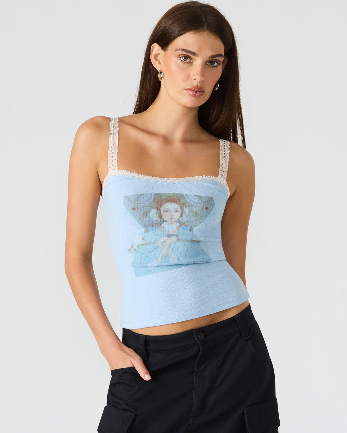LOVE GOLDIE TANK SURF BLUE  Famous | Online Store