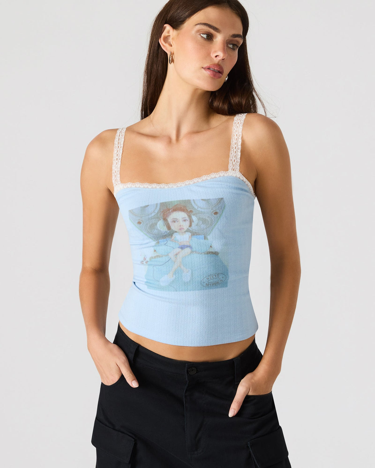 LOVE GOLDIE TANK SURF BLUE  Famous | Online Store