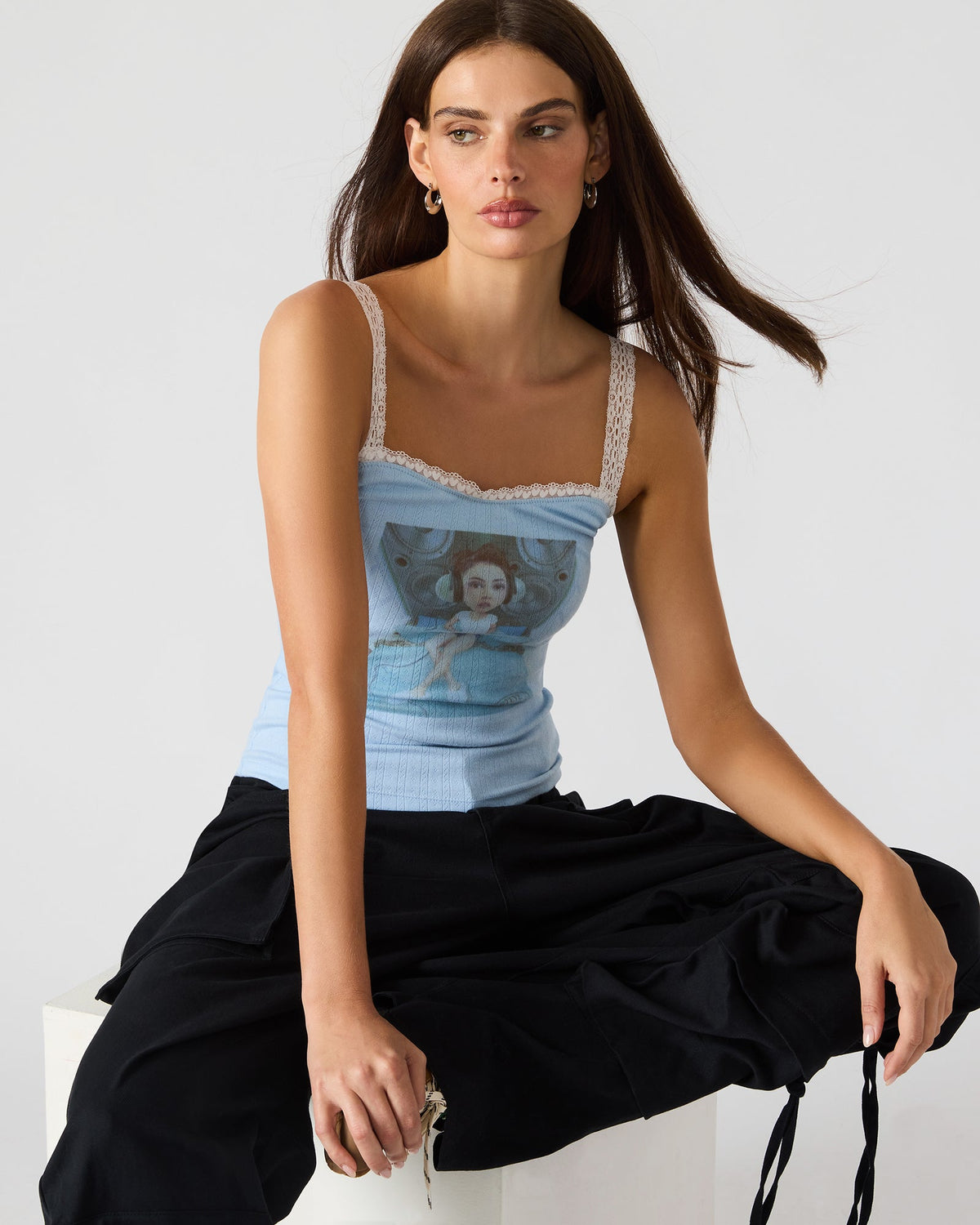 LOVE GOLDIE TANK SURF BLUE  Famous | Online Store