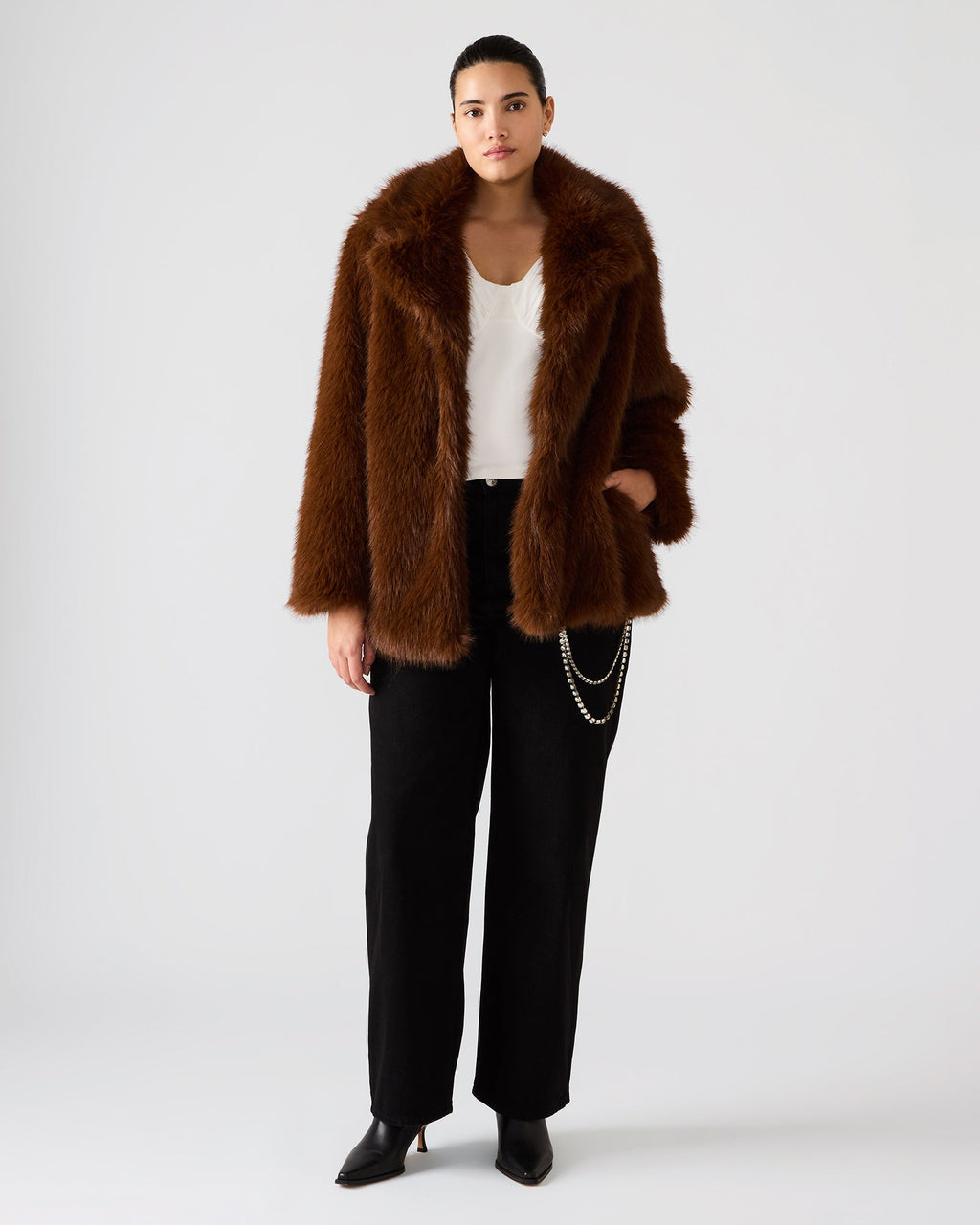 KINDRA COAT BROWN  Famous | Online Store